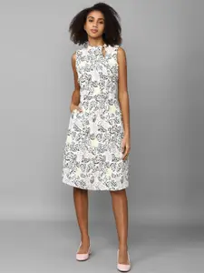 Allen Solly Woman Floral Printed A-Line Dress