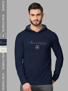 BULLMER Pack Of 2 Printed Long Sleeves Cotton T-shirts