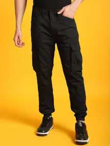 Flying Machine Men Mid-Rise Jogger Fit Cargo Trousers