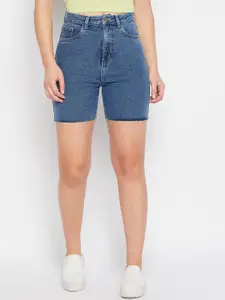 Madame Women Mid-Rise Denim Shorts