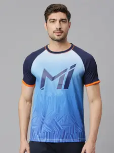 FanCode Mumbai Indians Printed Round Neck Sports T-Shirt