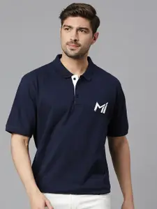 FanCode Mumbai Indians Polo Collar Cotton T-shirt