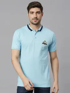 FanCode Gujarat Titans Logo Print Polo Collar Cotton T-shirt