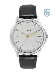 Timex Men Brass Dial & Leather Straps Analogue Watch TWEG165SMU07