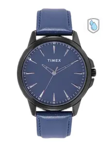 Timex Men Brass Dial & Leather Straps Analogue Watch TWEG165SMU09