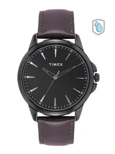 Timex Men Brass Dial & Brown Straps Analogue Watch TWEG165SMU08