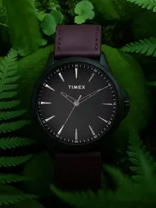 Timex Men Brass Dial & Brown Straps Analogue Watch TWEG165SMU08