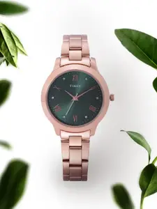 Timex Women Stainless Steel Bracelet Style Straps Analogue Watch TWEL99SMU10