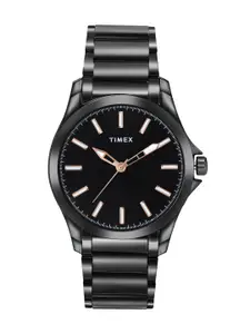 Timex Men Brass Dial & Stainless Steel Bracelet Style Straps Analogue Watch TWTG58SMU04