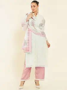 Soch Embroidered Pure Silk Unstitched Dress Material