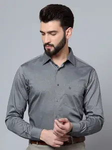 Cantabil Self Design Cotton Formal Shirt