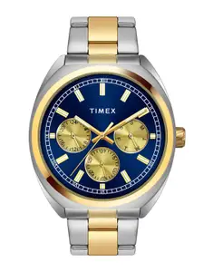 Timex Men Embellished Dial & Stainless Steel Bracelet Style Straps Analogue Multi Function Watch TWEG22301
