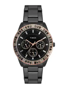 Timex Women Stainless Steel Bracelet Style Straps Digital Multi Function Watch TWEL16803