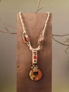 AAKRITI ART CREATIONS Brass-Plated Jute Necklace