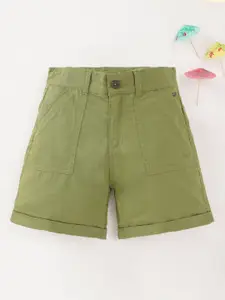 Ed-a-Mamma Boys Mid-Rise Cotton Shorts