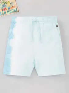 Ed-a-Mamma Boys Tie -Dye Ombre Mid-Rise Cotton Shorts