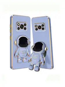 Karwan Poco X3 Pro Phone Back Cover With 3D Astronaut Holster Stand