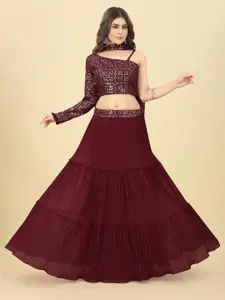 KALINI Embroidered Sequinned Ready to Wear Lehenga & Blouse With Dupatta