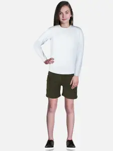 Gini and Jony Girls Mid-Rise Above Knee Cotton Shorts