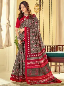 KALINI Ethnic Motifs Printed Dabu Saree