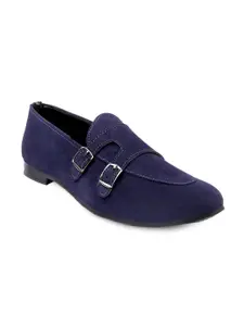 Bxxy Men Double Buckled Suede Monks