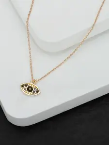 OOMPH Gold Plated Evil Eye Charm Anklet