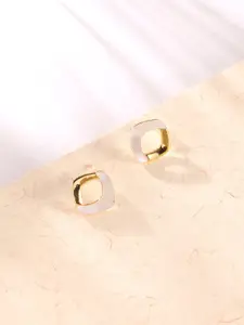 XPNSV Gold-Plated Contemporary Studs Earrings