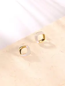 XPNSV Gold-Plated Contemporary Studs Earrings