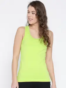 Style Quotient Women Green Solid Tank Top