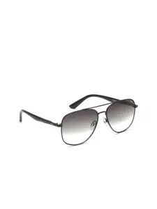 FILA Men Grey Lens & Black Square Sunglasses with UV Protected Lens