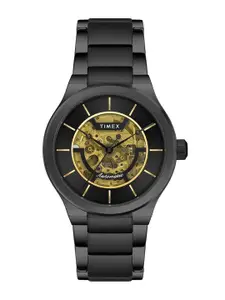 Timex Men Skeleton Dial & Stainless Steel Bracelet Style Straps Analogue Watch TWEG20900