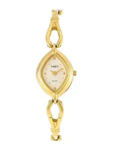 Timex Women Printed Dial & Stainless Steel Bracelet Style Straps Analogue Watch LS07