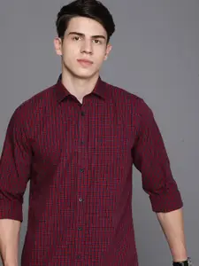 Allen Solly Men Slim Fit Opaque Checked Casual Shirt