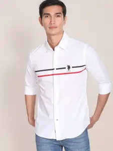 U.S. Polo Assn. Horizontal Stripe Cotton Casual Shirt