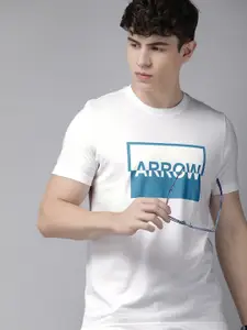 Arrow Typography Printed Pure Cotton T-shirt