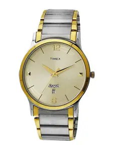 Timex Men Brass Embellished Dial & Straps Analogue Watch TW000R426