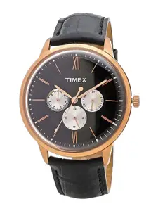 Timex Men Textured Leather Analogue Watch TWEG17414