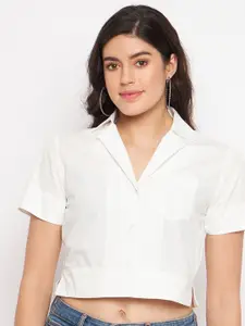 BRINNS Classic Opaque Cuban Collar Casual Shirt