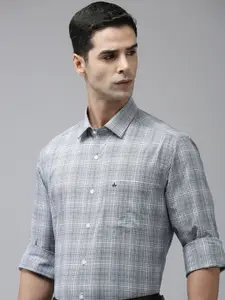 Arrow Men Originals Manhattan Slim Fit Checked Pure Cotton Formal Shirt