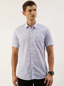 Peter England Men Slim Fit Printed Casual Shirt