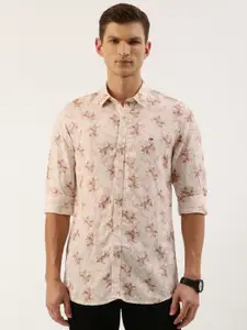 Peter England Men Slim Fit Floral Printed Casual Shirt
