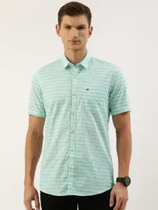 Peter England Men Slim Fit Printed Casual Shirt