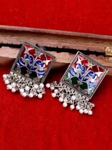 Krelin Traditional Ethnic Square Studs Earrings