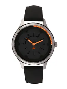 Fastrack Women Black Analogue Watch 6138SL02