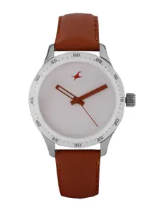 Fastrack Women White Analogue Watch Nj6078SL04C