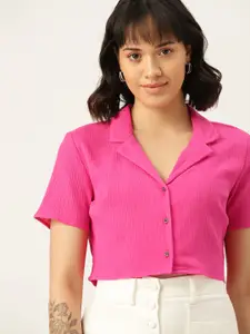 DressBerry Cropped Pure Cotton Casual Shirt