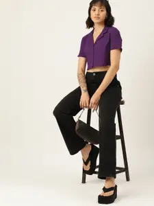 DressBerry Cropped Pure Cotton Casual Shirt