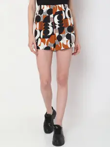 Vero Moda Women Geometric Printed High-Rise Shorts