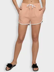 NUEVOSDAMAS Women Mid-Rise Cotton Shorts