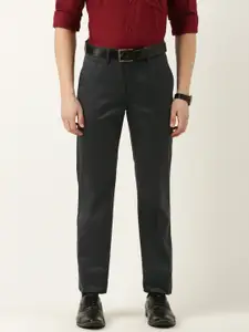 Peter England Men Slim Fit Formal Trousers